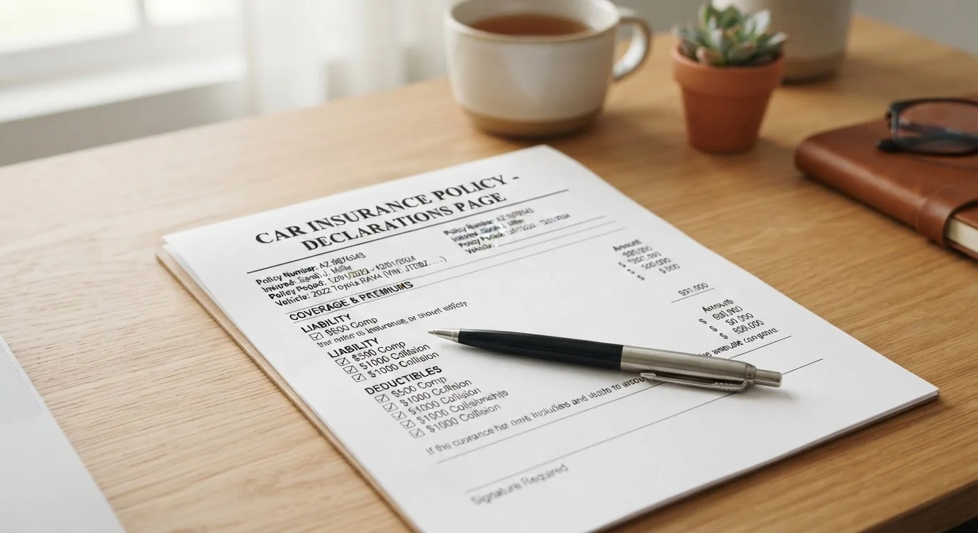 Car Insurance Glossary: Terms You'll Actually Encounter on a Policy