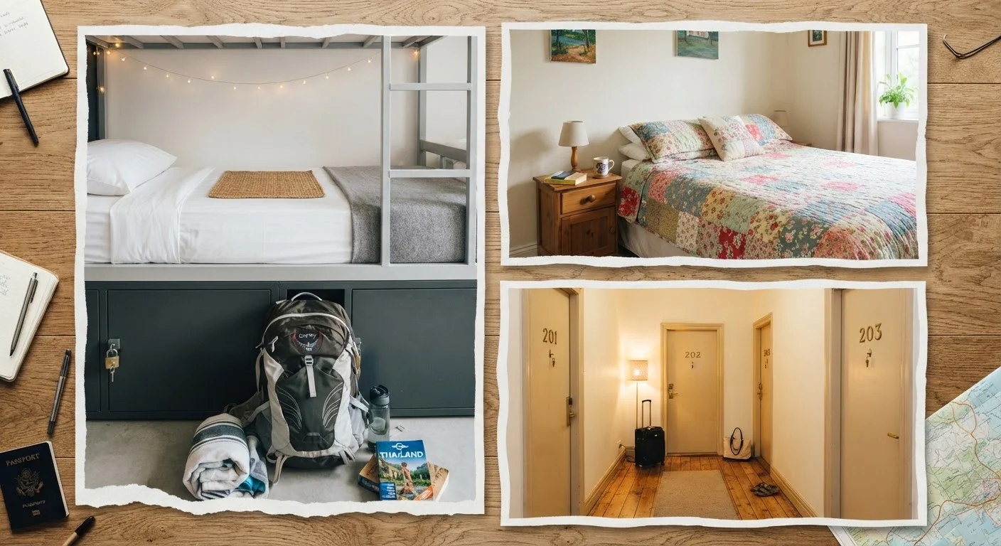 Hostels, Guesthouses, and Budget Hotels: What Each One Actually Offers