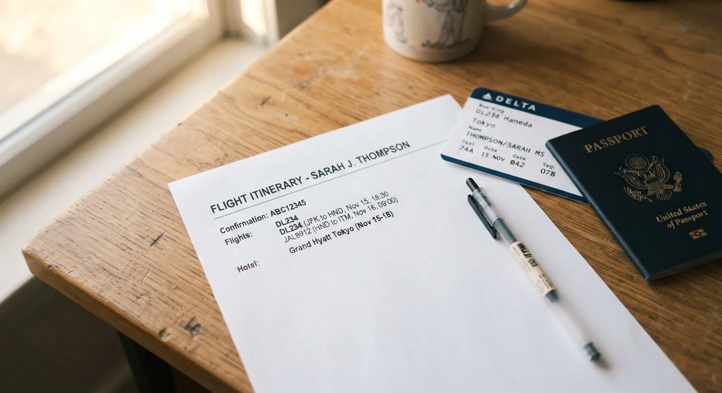 Reading a Flight Itinerary Without Getting Confused
