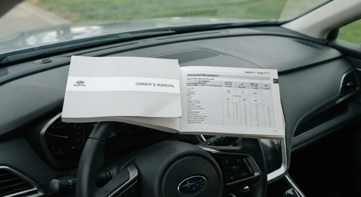 Reading Your Owner's Manual: The Maintenance Schedule Section Explained